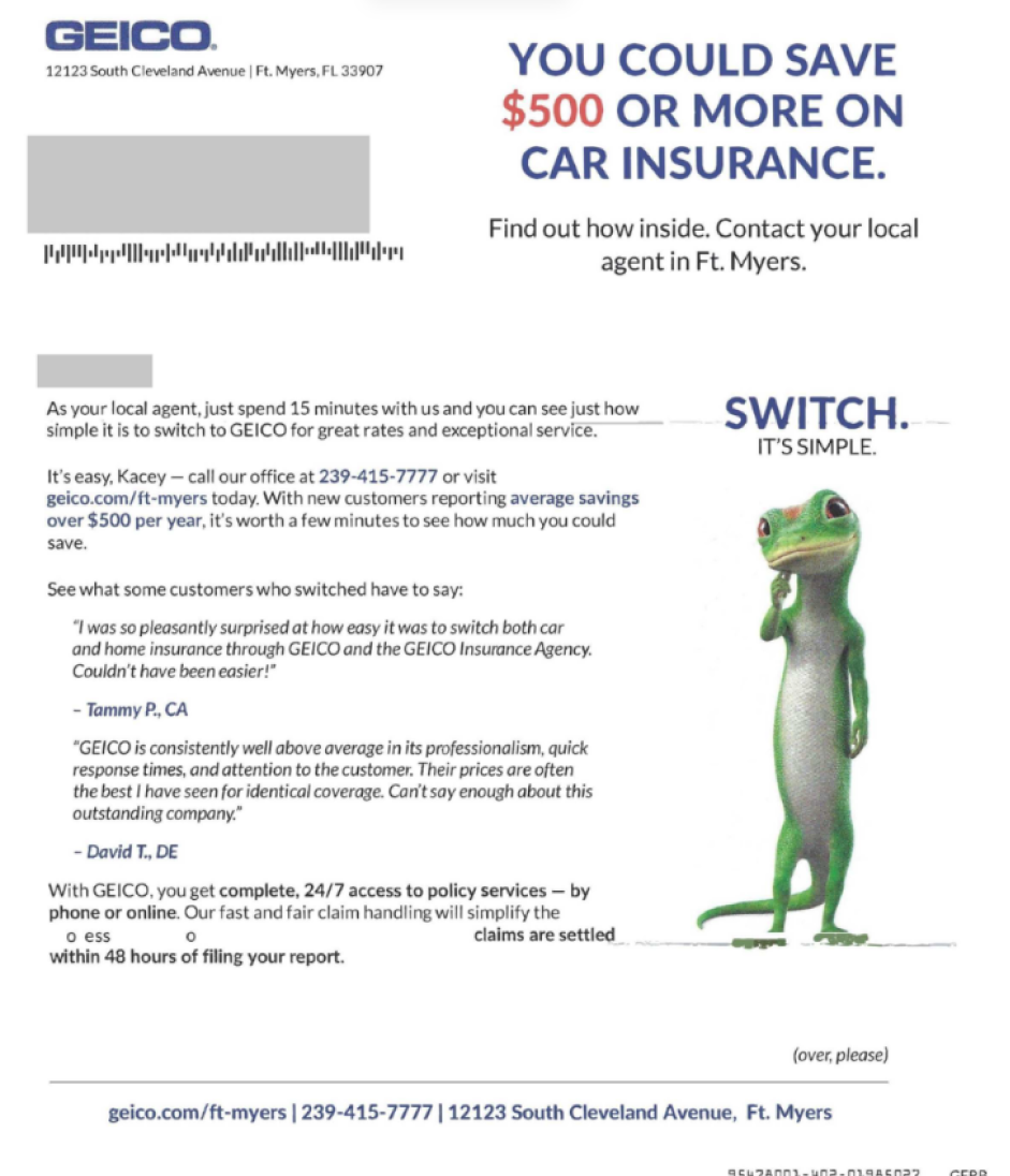 Geico-2021 direct mail