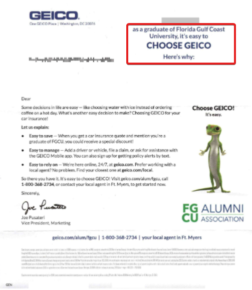 geico direct mail example