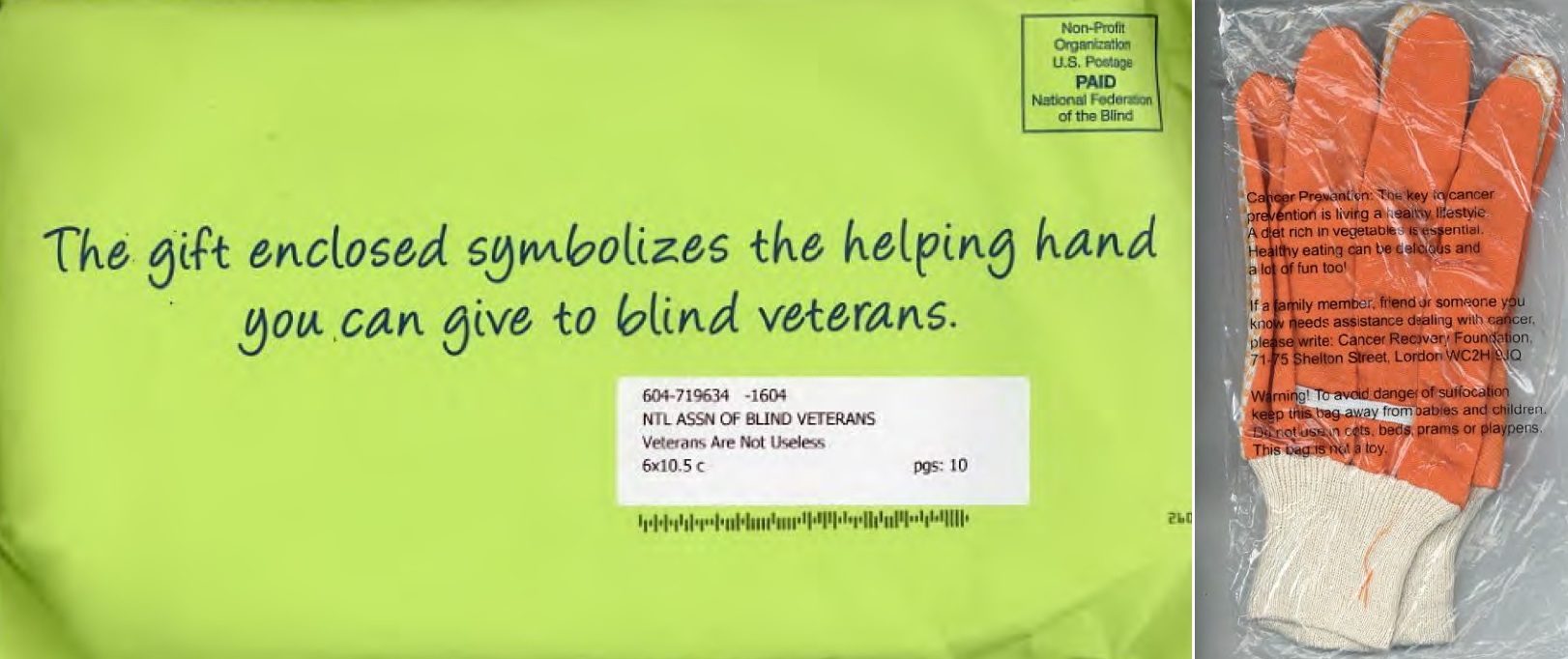 National Association of Blind Veterans direct mail