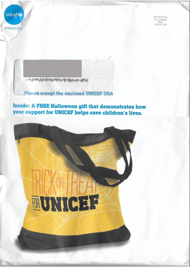 UNICEF direct mail