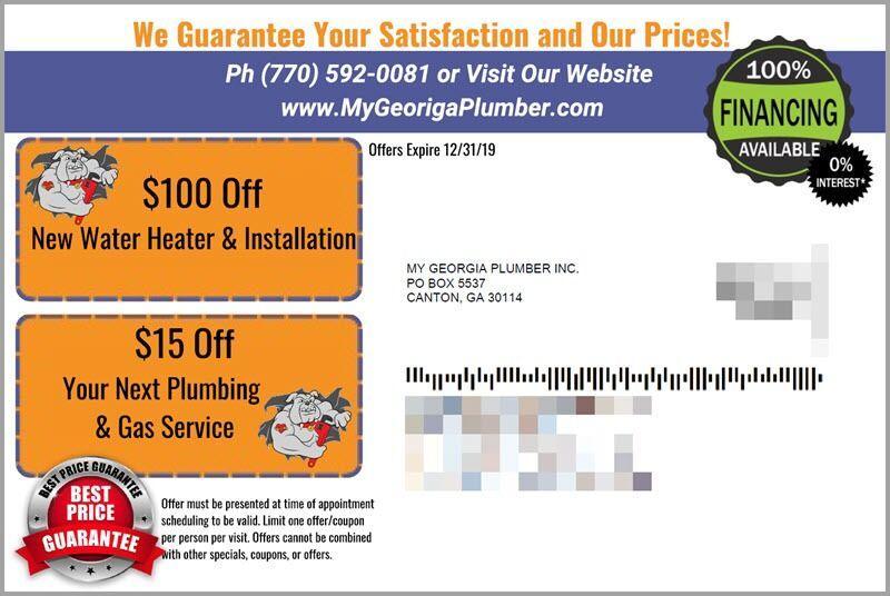 My Georgia Plumber direct mail campaign